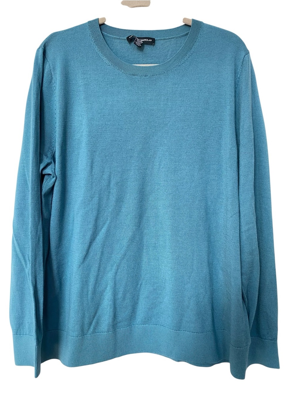 Katherine Barclay 100% Merino Wool Knit Crewneck Sweater Pullover womens XXL